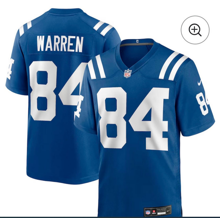 Men Indianapolis Colts #84 Warren blue Nike NFL 2025 jersey->miami dolphins->NFL Jersey